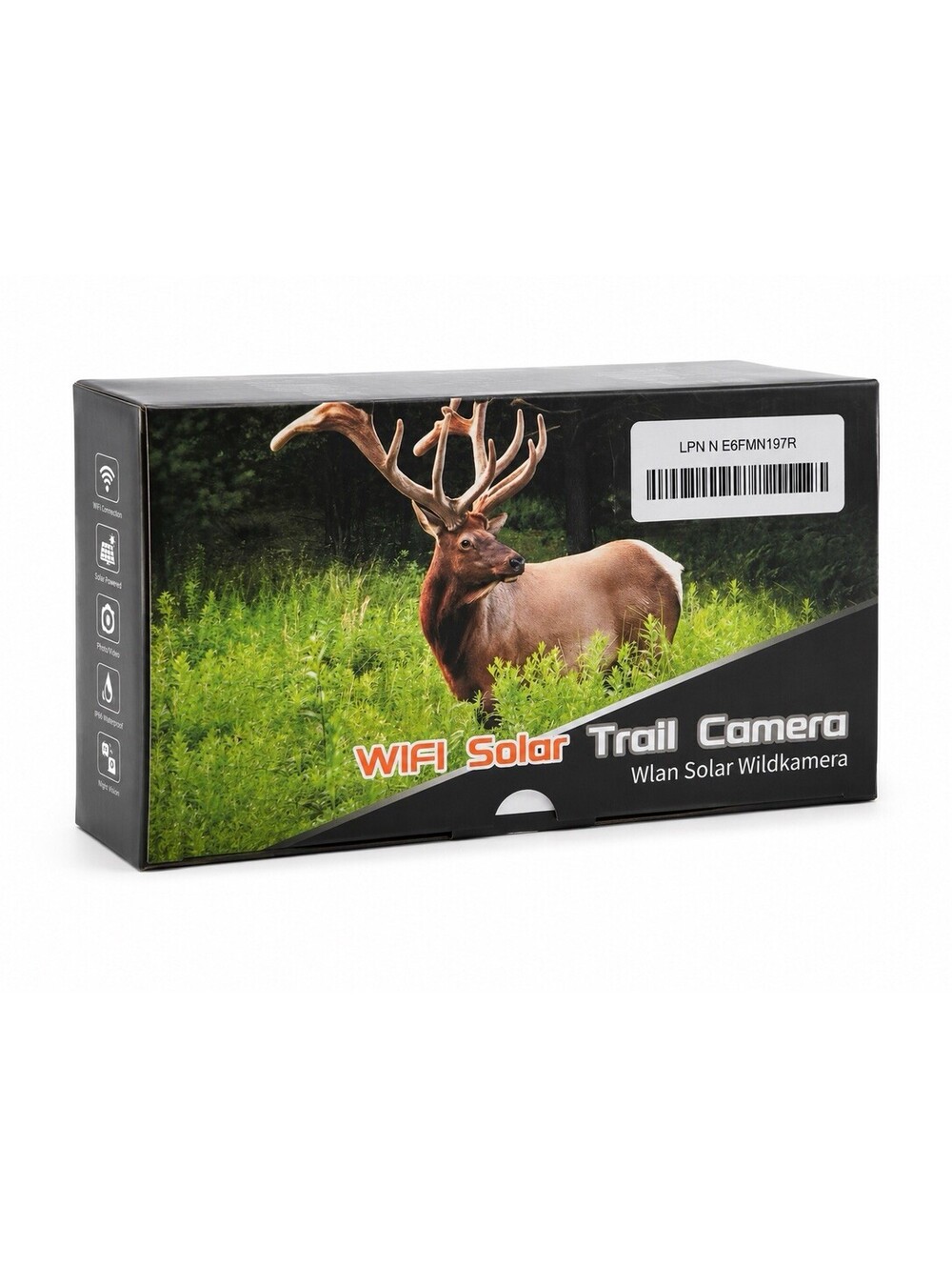 MAXDONE Solar Trail Camera HD 48MP with Rechargeable Battery & Memory Card